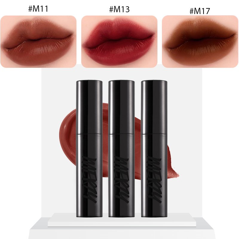 Set 3 Màu Son Kem Lì Merzy Noir In The Mellow Tint Special Kit 4g/thỏi