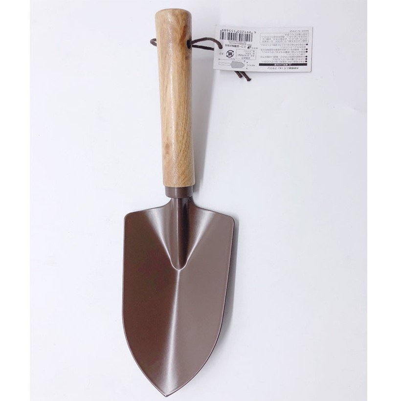 Xẻng làm vườn cán gỗ nhỏ gọn tiện dụng Echo Metal - Hàng nội địa Nhật Bản.