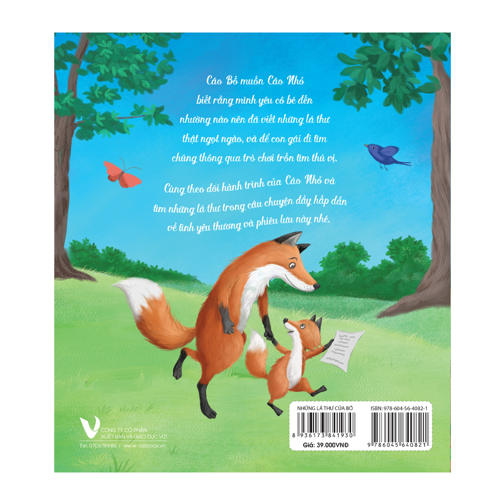 Sách cho bé - Những Lá Thư Của Bố - Sách Tranh Về Tình Cảm Gia Đình - Dành cho trẻ 2-6 tuổi