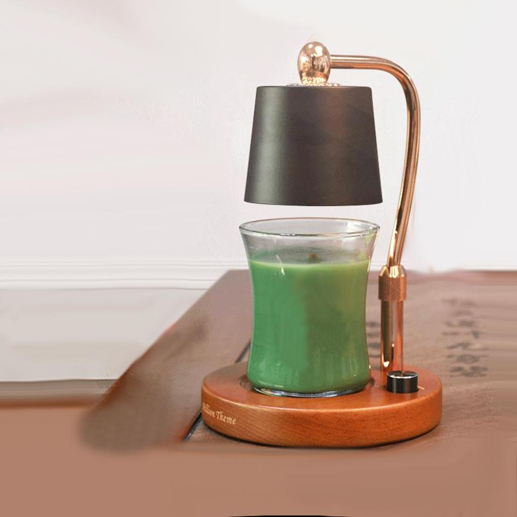 Retro Oil Burner Moon Lamp Night Light,Aroma Electric Candle Warmer Wax Burner Candle Waxing Warmer for Bedroom Office Coffee Bar Cafe Club Decoration