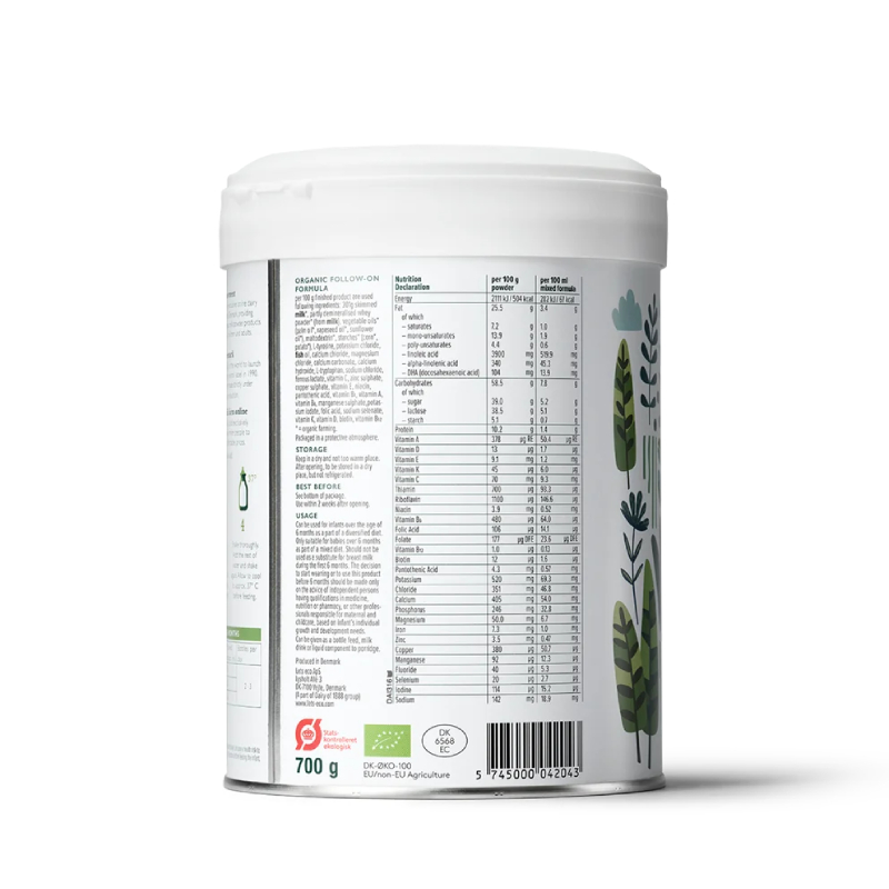 SPDD sữa công thức hữu cơ Let's Eco 2 dành cho trẻ trên 6M