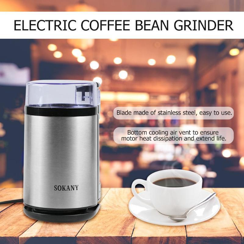 Máy xay Cafe mini tự động thép không gỉ - Sokany 3001 - Hàng chính hãng