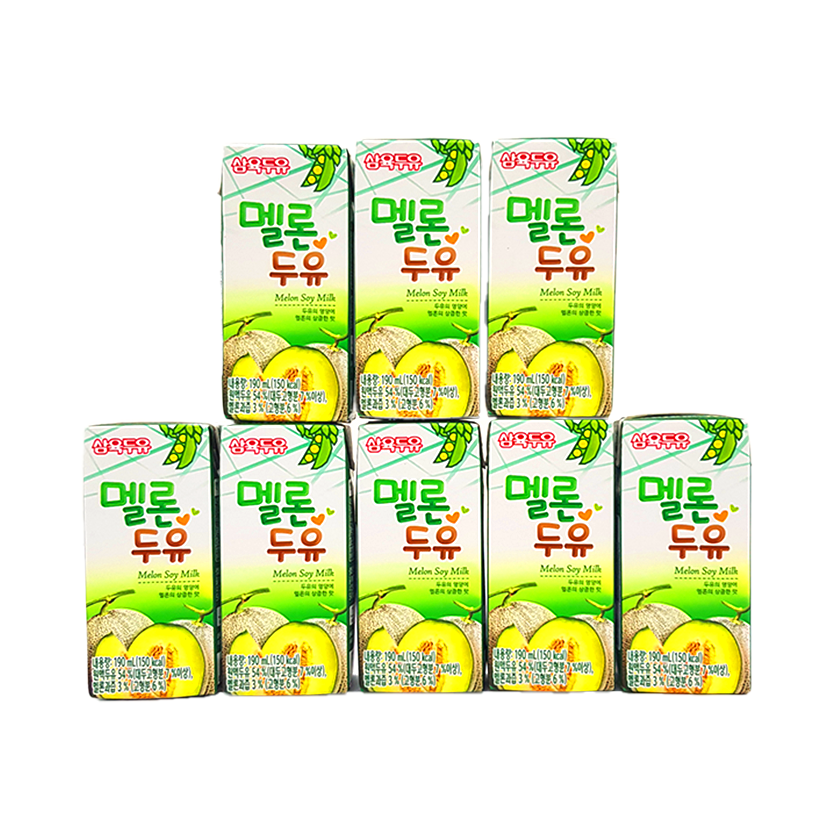 Sữa Đậu Nành Vị Dưa Sahmyook Hàn Quốc 190ml/ hộp thùng 16 hộp - VJK Mart