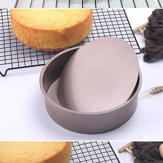 Khuôn Tròn Nướng Bánh Bông Lan Gato Sinh Nhật Đường Kính 16 Cm Chống Dính Cao Cấp - MOUCIR6IN