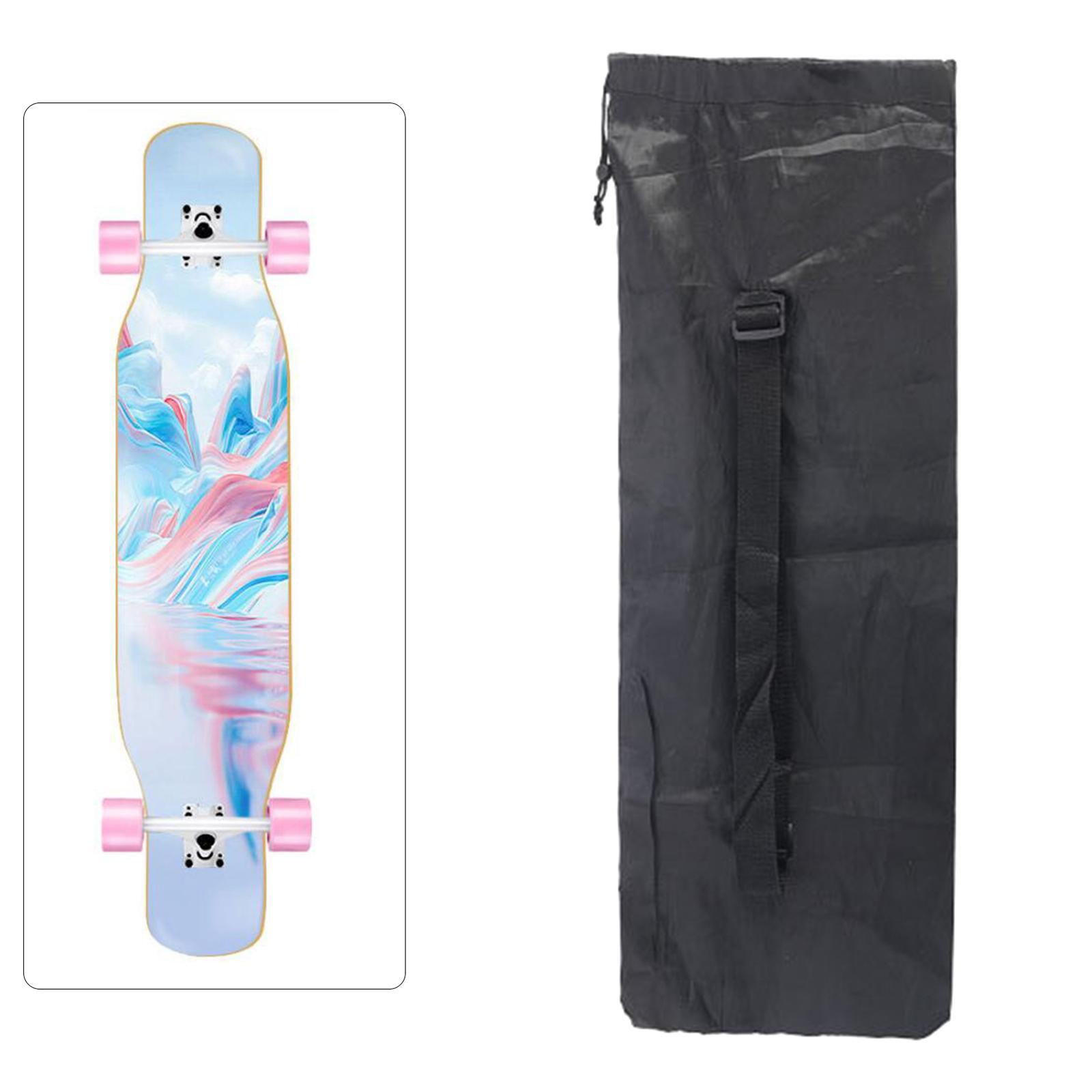 2xWaterproof Skateboard Bag Longboard Fish Skateboard Outdoor Cover 122x38cm