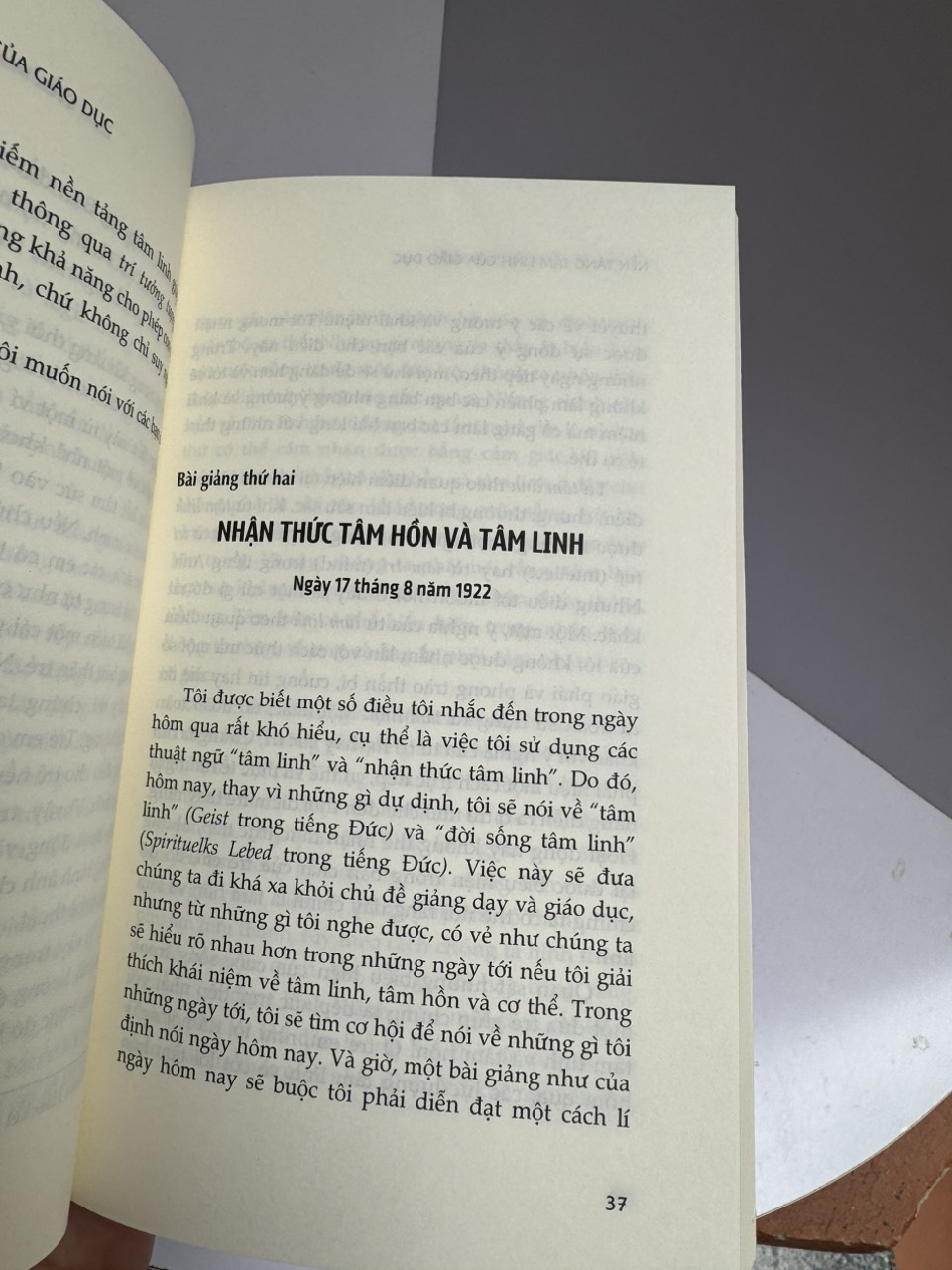 (Tái bản 2023) NỀN TẢNG TÂM LINH CỦA GIÁO DỤC - Rudolf Steiner - Nguyễn Hồng dịch – Nxb Tri Thức (thay bìa)