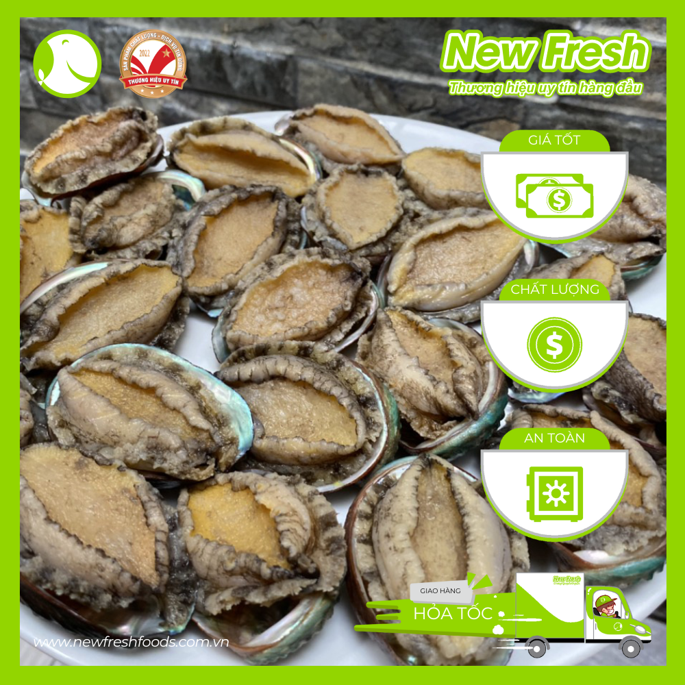 Bào Ngư Hàn Quốc Đông Lạnh Size 16-20 Con Túi 1Kg