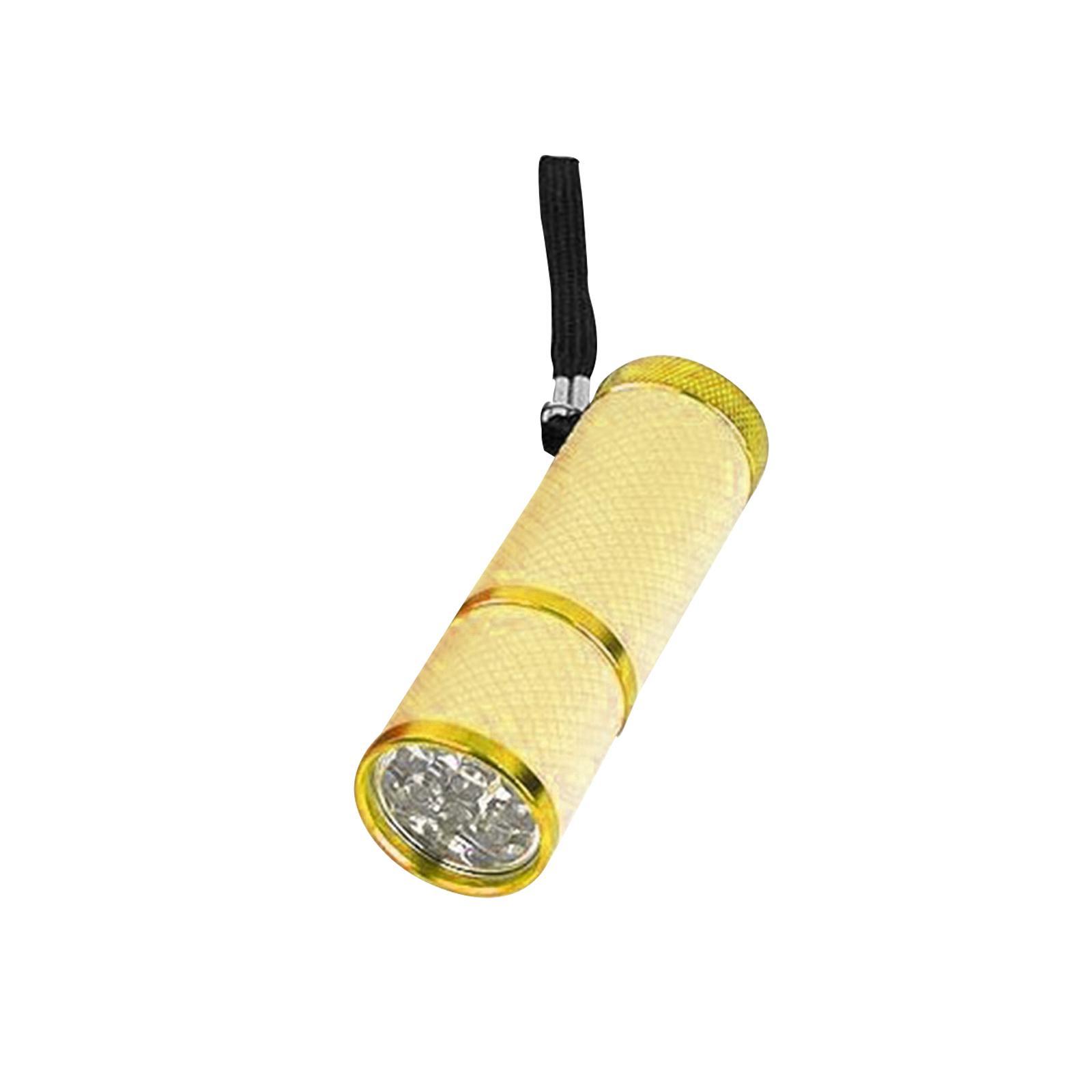 Portable Handheld flashlights 9 LED Aluminum Diameter 2.5cm Length 9cm