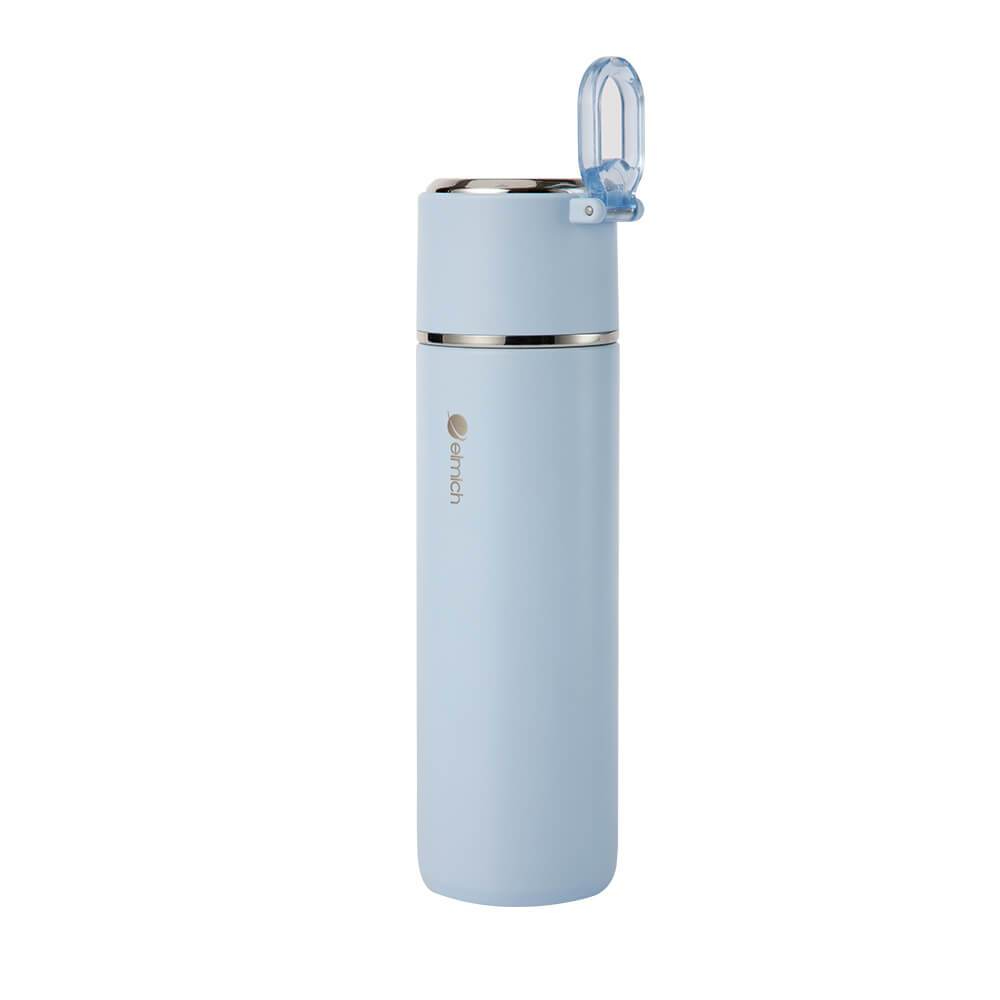 Bình giữ nhiệt inox 316 Elmich EL8315 480ml, Hàng chính hãng, nắp dùng làm cốc, có lưới lọc -JoyMall