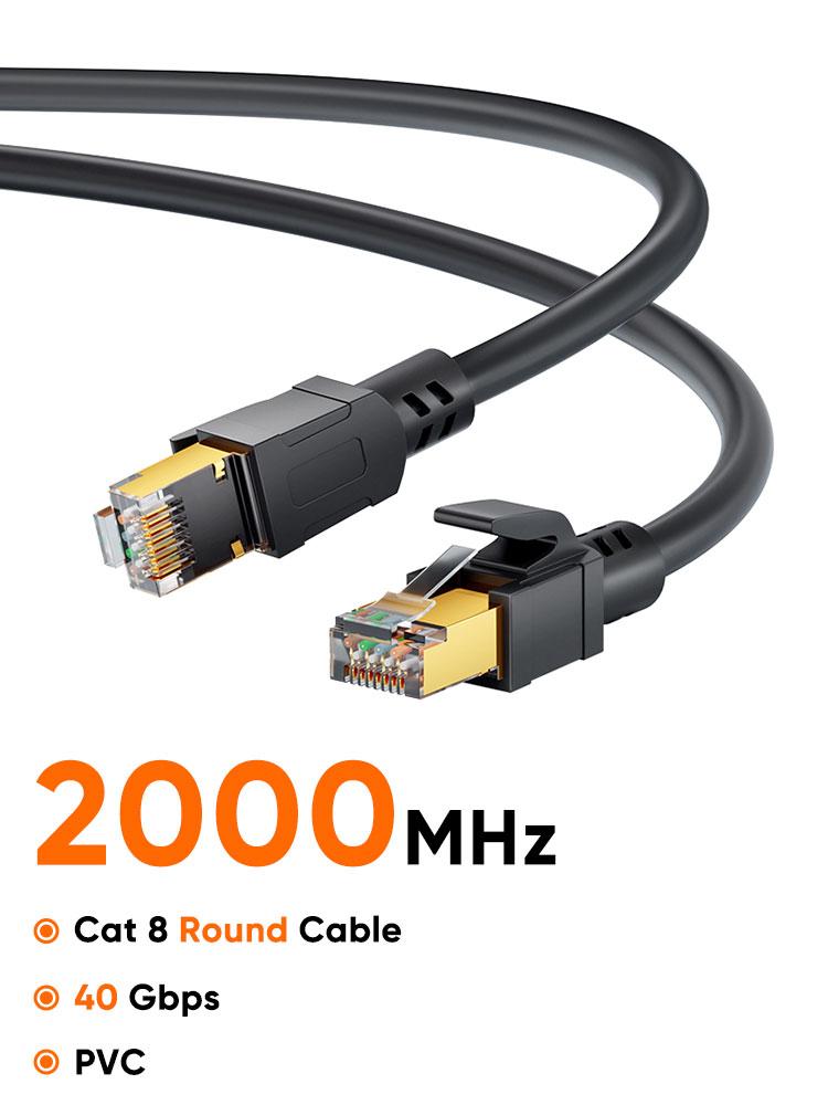 CableCreation Cat 8 RJ45 Cáp Dù 40Gbps 2000MHz SFTP Mạng Tốc Độ Cao Internet Lan Dây Cho Laptop PS5 Router