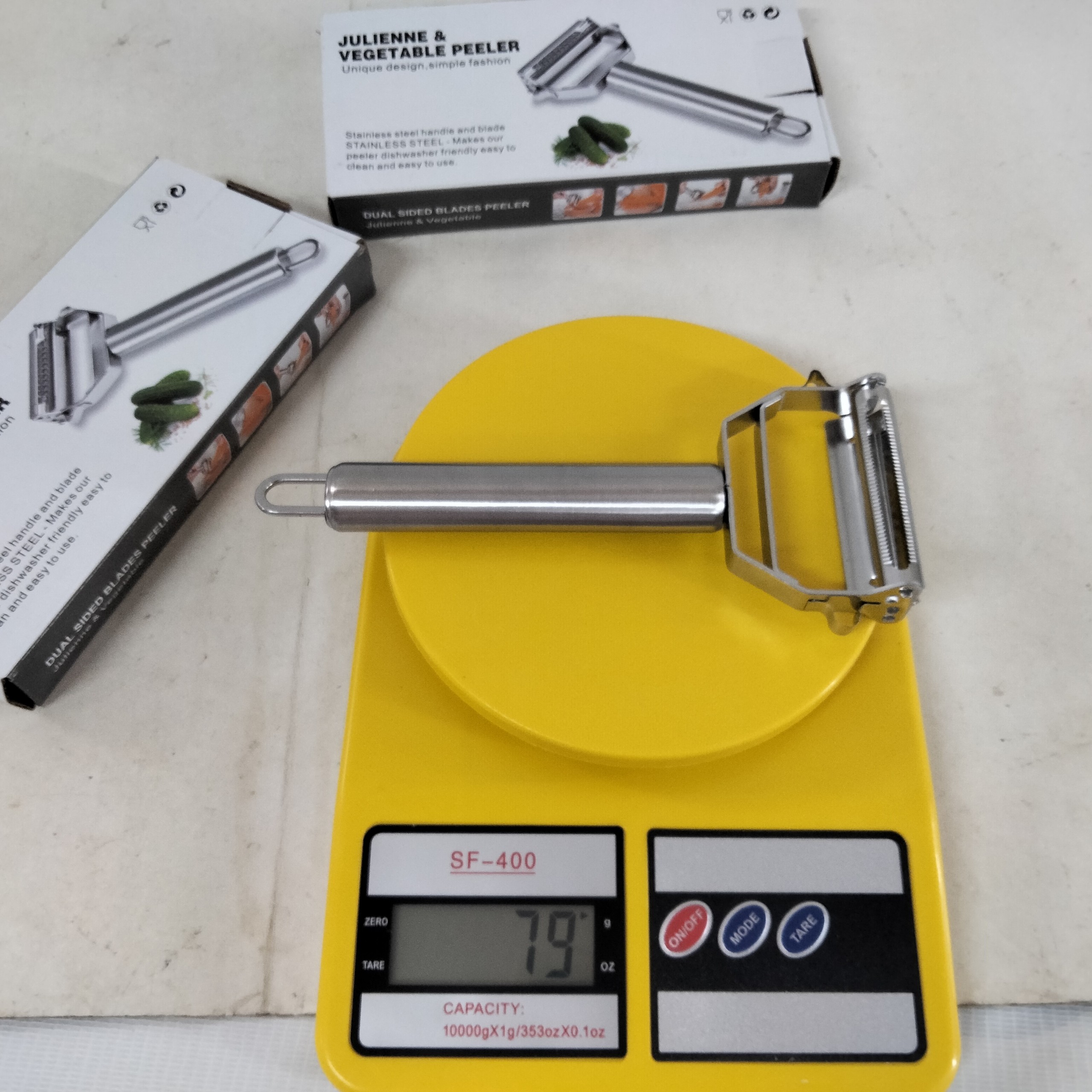 Dao Bào inox Cao Cấp đa năng 2 lưỡi - double Peeler 18 x 8.2cm