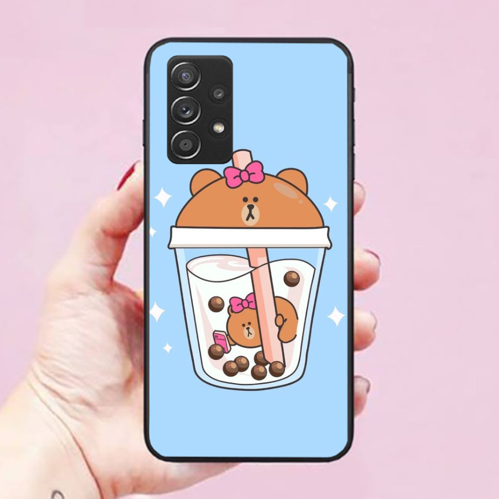 Ốp lưng dành cho điện thoại Samsung Galaxy A52-5G Hình Trà Sữa Cute