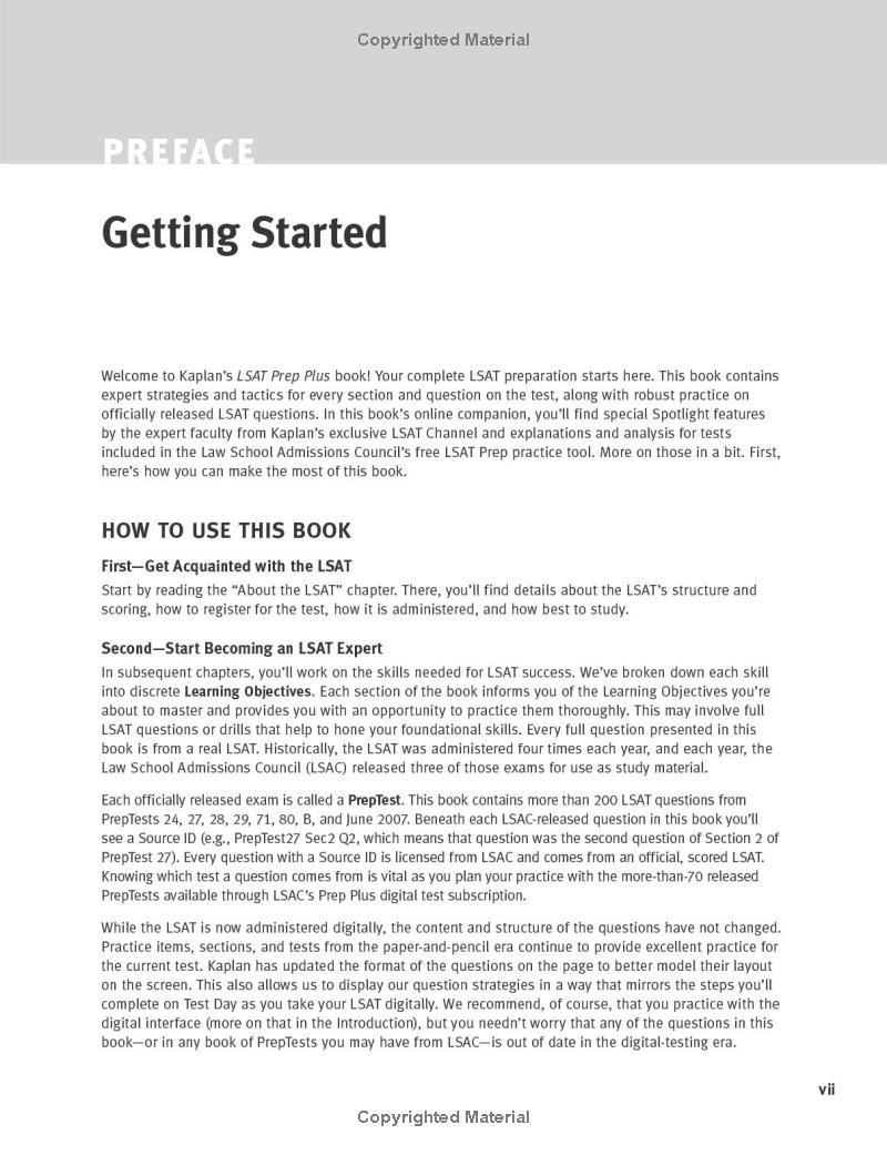 Sách ngoại văn: LSAT Prep Plus 2023: Strategies For Every Section + Real LSAT Questions + Online (Kaplan Test Prep)