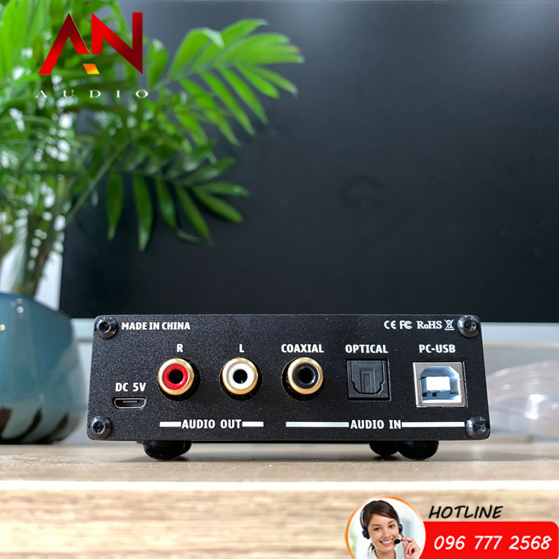 Giải Mã SUCA-AUDIO DAC Q3 Pro – Chip SA9123 – Điều Chỉnh Bass + Treble- Tặng Dây quang Liton USA- hàng Chính Hãng