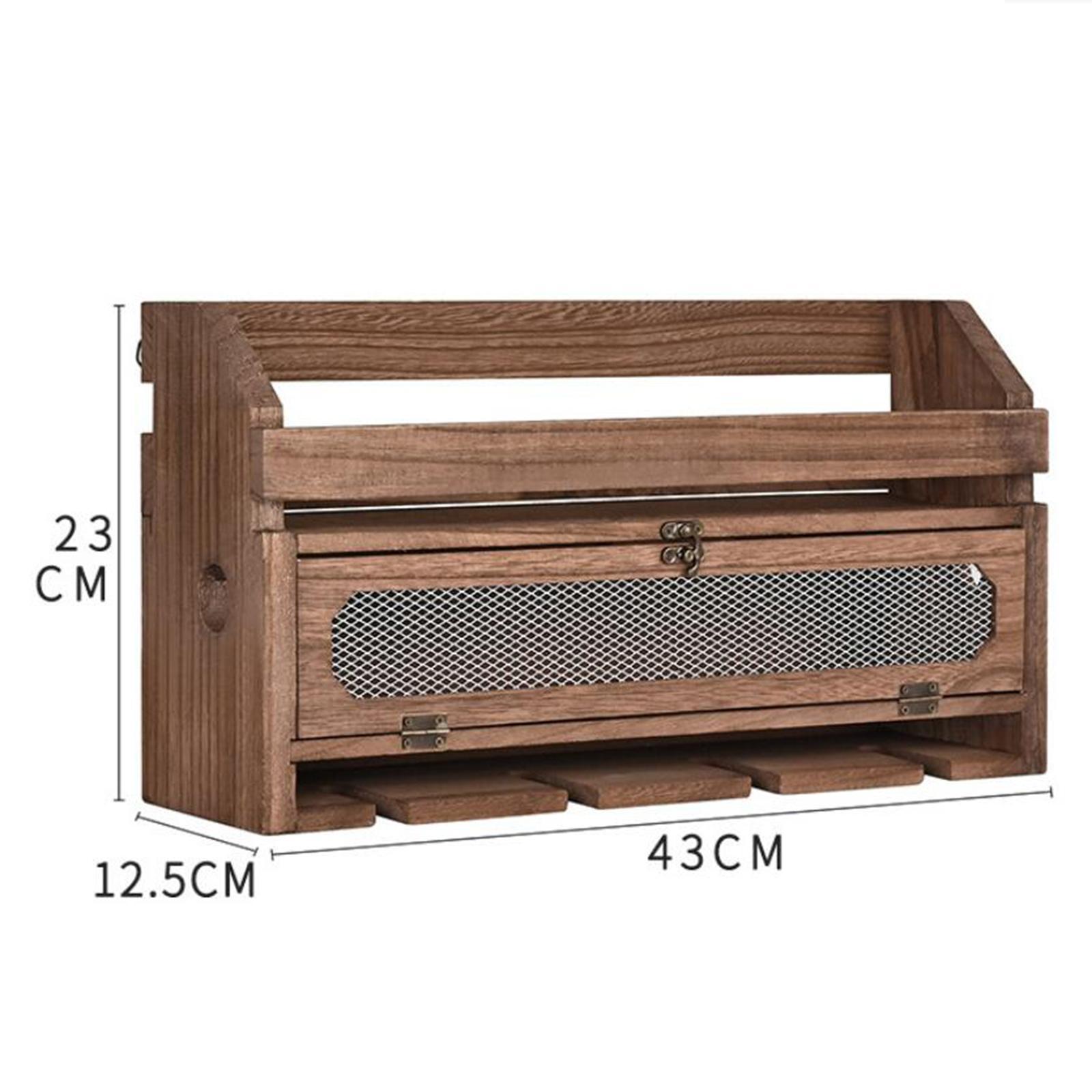 Wall Mounted Rack Glass Holder Storage Shelf Home & Kitchen Decor