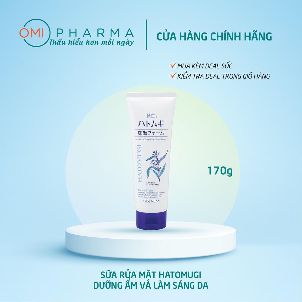 Sữa rửa mặt trắng da Hatomugi Cleansing Foam hạt Ý Dĩ