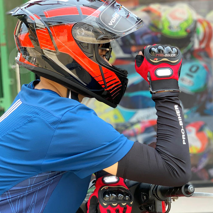Găng tay bao cánh tay thun lạnh chống nắng UV Pro-Biker
