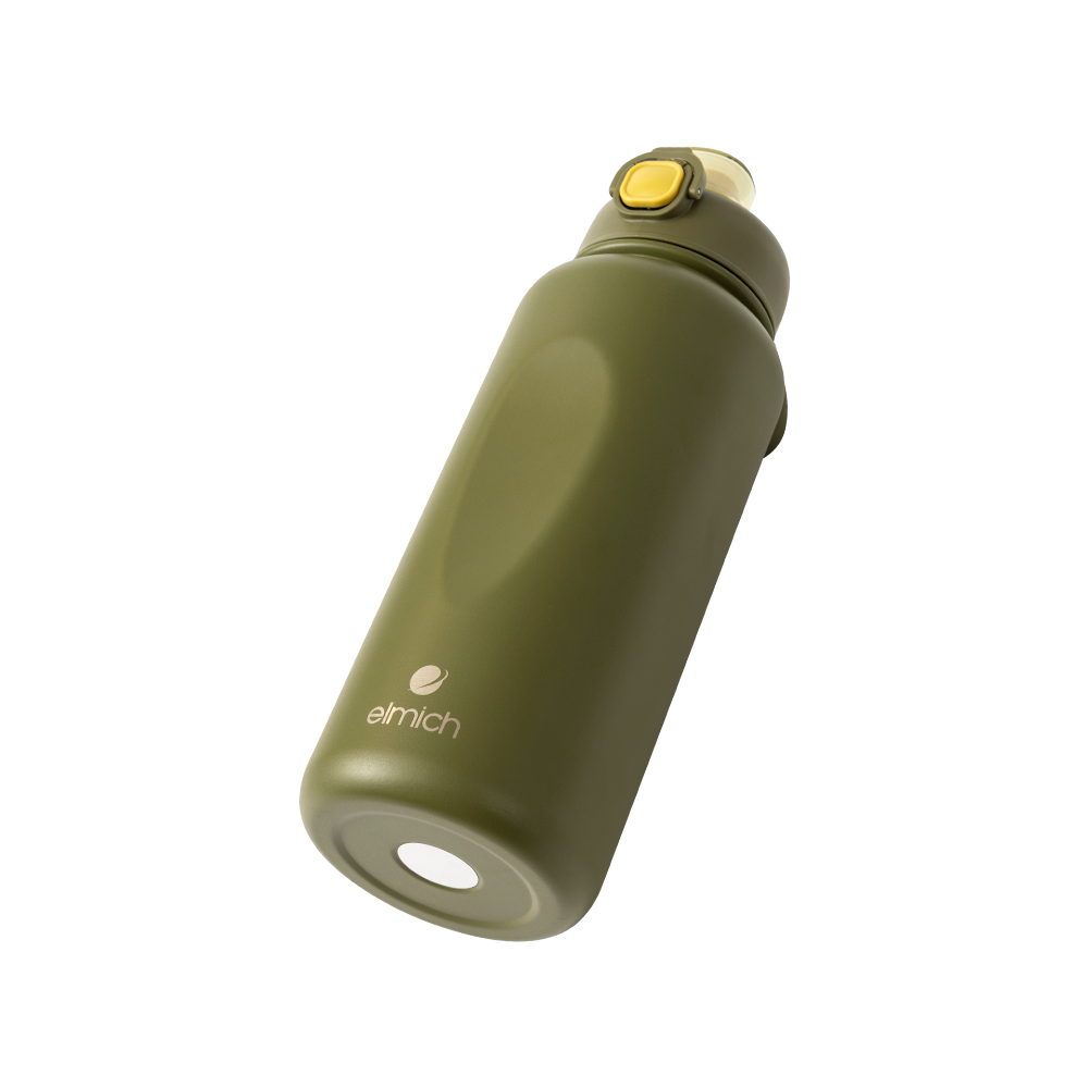 Bình Giữ Nhiệt Inox 304 Elmich EL0914 1L, Hàng Chính Hãng, Có Ống Hút, Nắp Mở Một Chạm - JoyMall