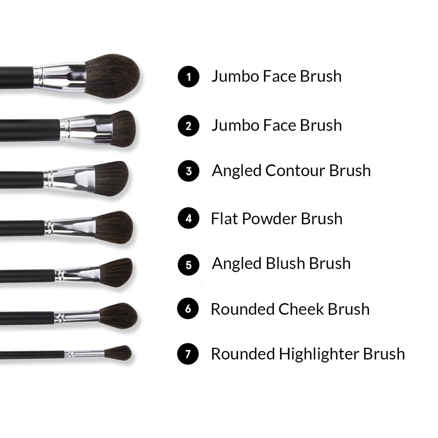 Bộ Cọ Trang Điểm BH Face Essentials 7 Piece Face Brush Set