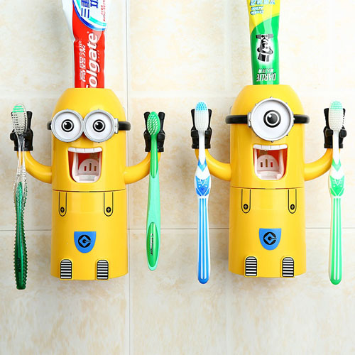 Giá Đỡ Bàn Chải Và Nhả Kem Đánh Răng Hình Minion Dễ Thương - Hàng Loại 1 - Chính Hãng MINIIN