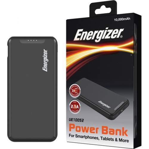 Pin sạc dự phòng Energizer 10000mAh/3.7V UE10052BK - Hàng chính hãng