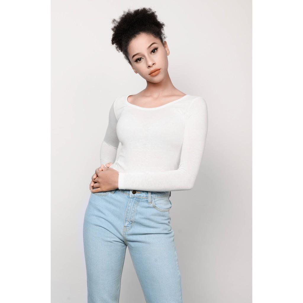 Quần Mom Fit Jeans-Light Blue