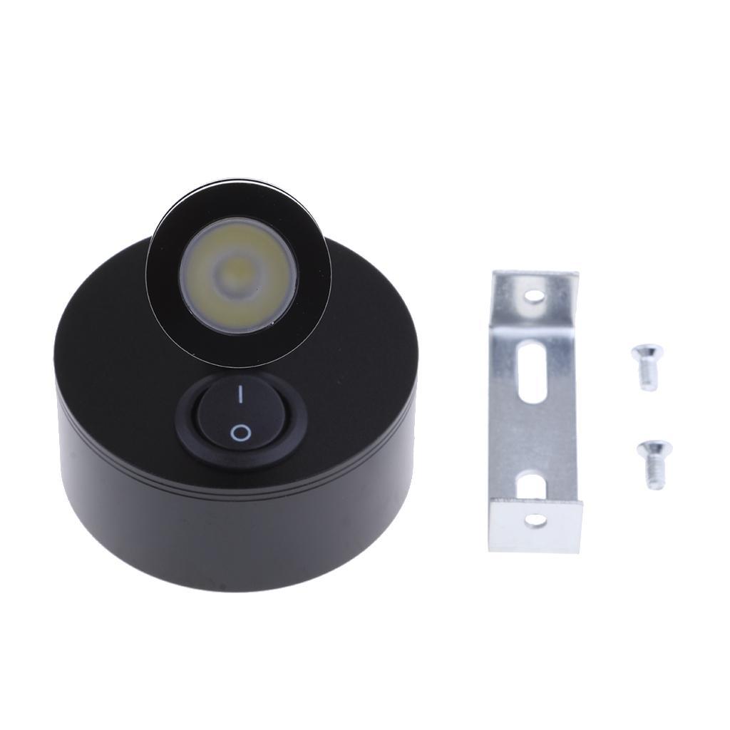 12V 3W LED Interior Spot Reading Light Switch Camper Boat Motorhome