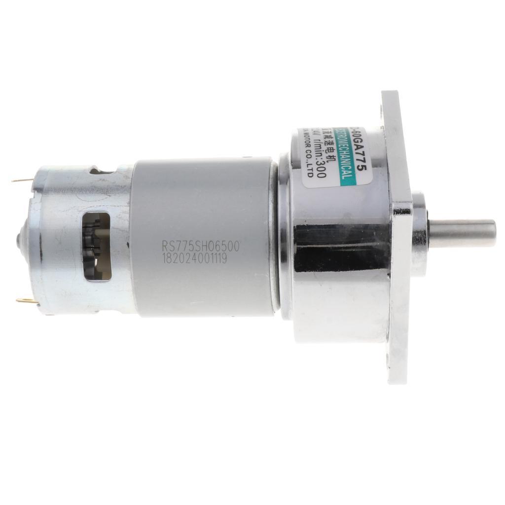 Reduction Geared Motor Reversible DC 24V 35W 300RPM