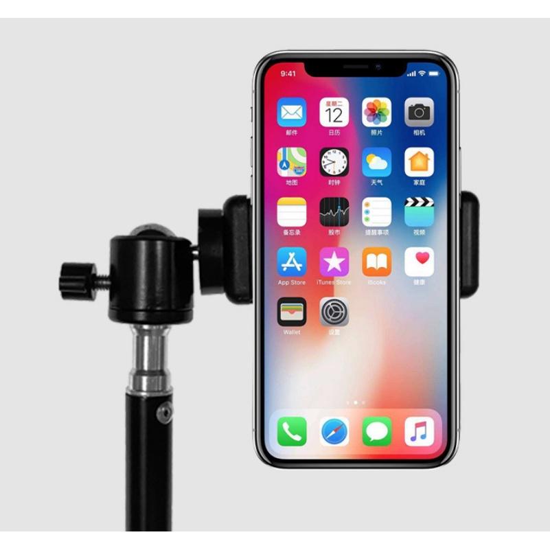 Đầu kẹp điện thoại dành cho chân máy ảnh, tripod, gậy tự sướng