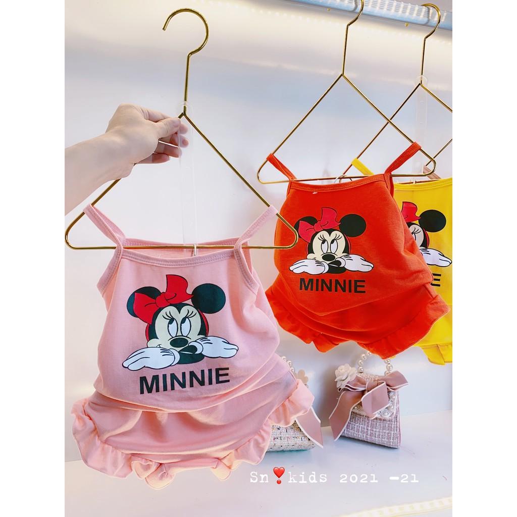 Bộ quần áo bé gái 2 dây mickey