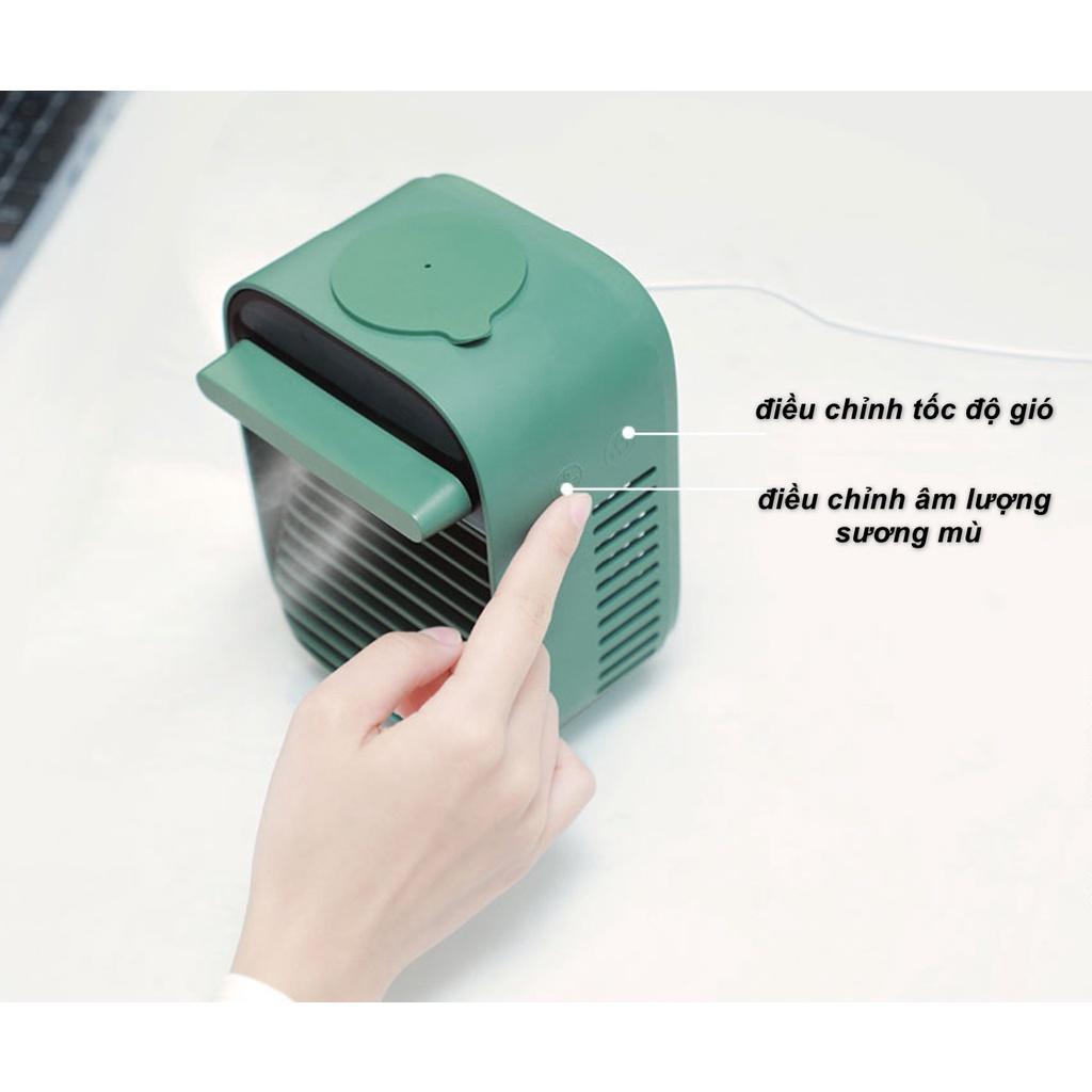 Quạt Hơi Nước Mini Để Bàn Nesugar Green