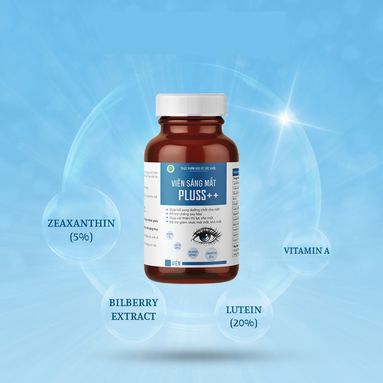 Viên sáng mắt Biolab Pluss++ - Bổ sung dưỡng chất, hỗ trợ điều tiết mắt, tăng cường thị lực