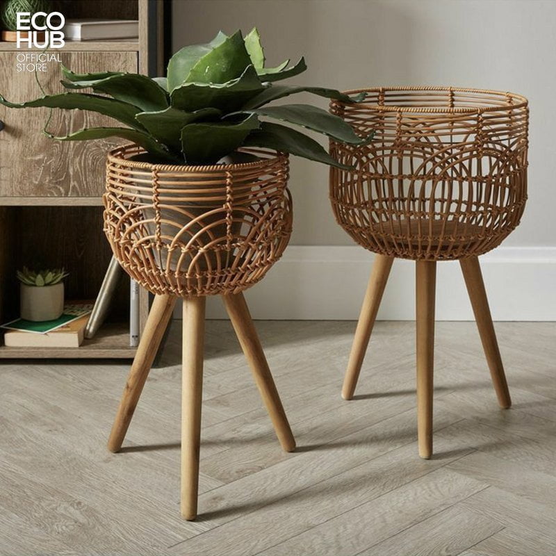 Giỏ mây trồng cây ECOHUB