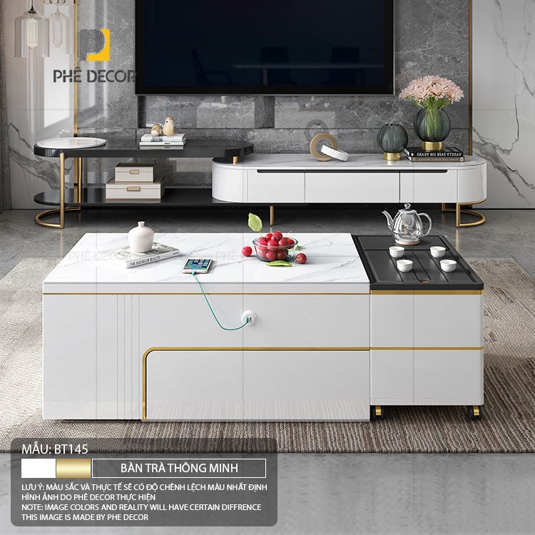 BÀN TRÀ THÔNG MINH CAO CẤP - BT145 - Bàn khay pha trà