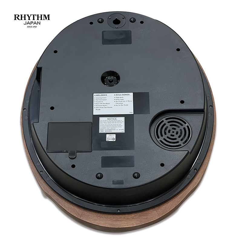 Đồng hồ treo tường Nhật Bản Rhythm Magic Motion 4MH780WD06 – Kt 41.5 x 52.4 x 11.6cm. 4.35kg, Vỏ gỗ. Dùng PIN.