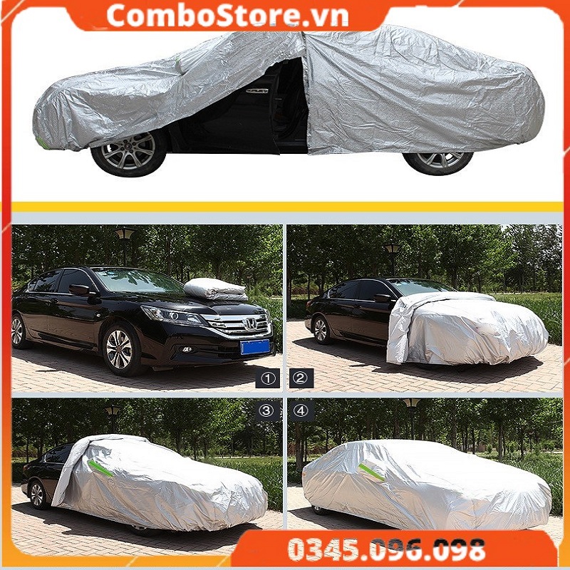 Bạt phủ ô tô cách nhiệt cao cấp 3 lớp - chống nắng, chống xước, chống nước