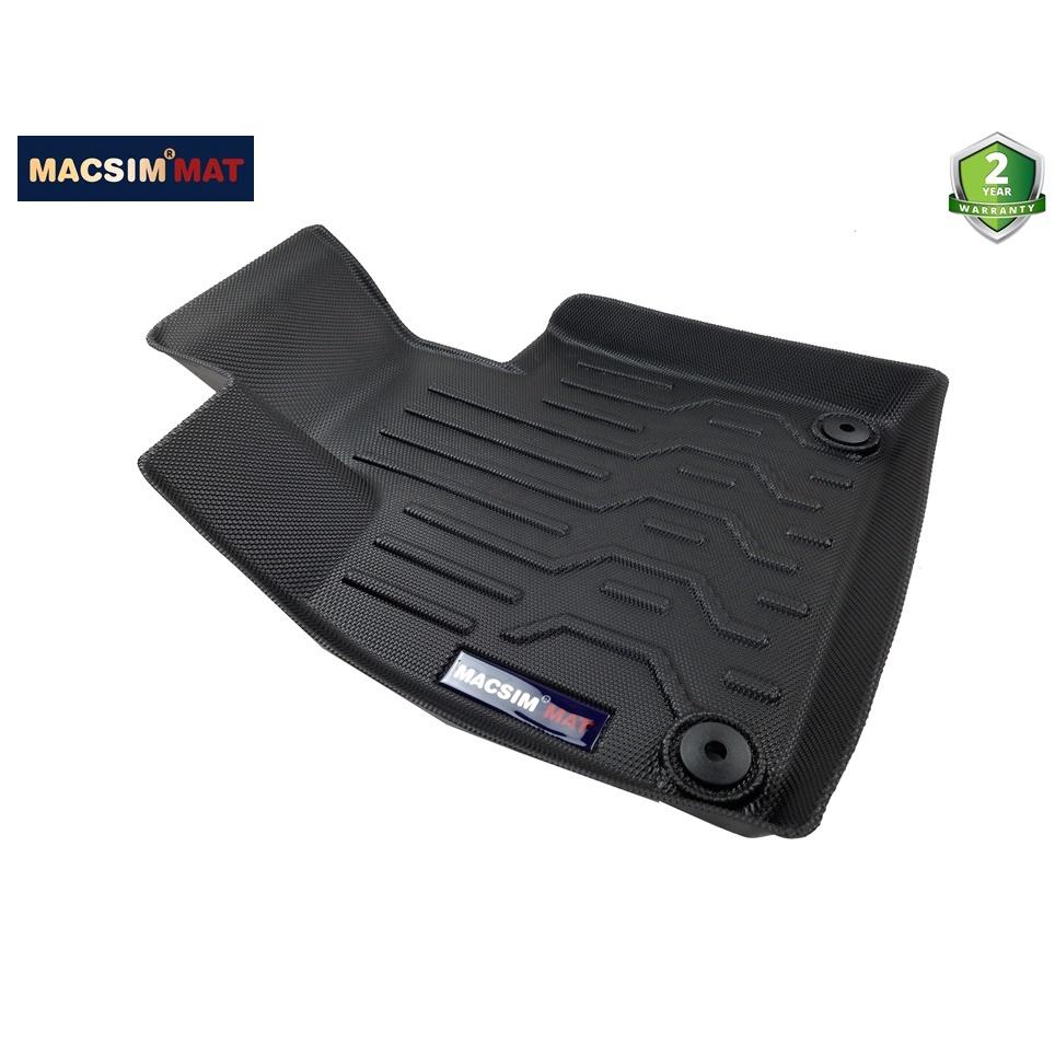 Thảm lót sàn xe ô tô Volvo XC90 2010-2019 Nhãn hiệu Macsim chất liệu nhựa TPV cao cấp màu đen nhám