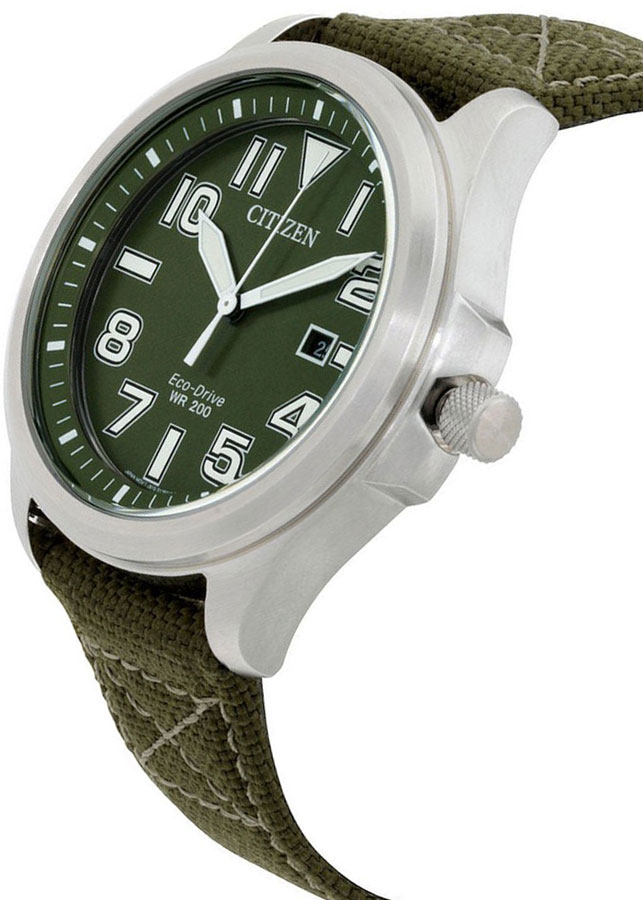 Đồng Hồ Nam Citizen Dây Vải Nato AW1410-32X - Mặt Xanh