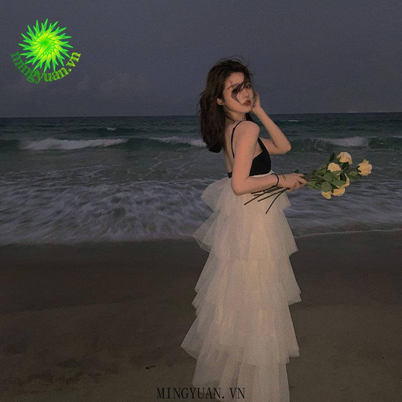 Đầm Nữ Hai Dây Dáng Dài Thời Trang Quyến Rũ