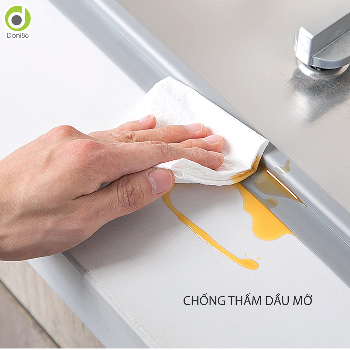 Băng keo chống thấm nước, nấm mốc bám vào dùng dán kẽ hở bếp, chậu rửa chén, nhà vệ sinh - DOPK152