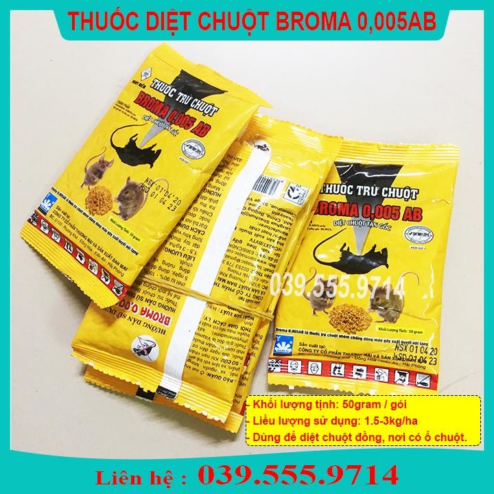 Broma 0,005 AB diệt chuột tận gốc an toàn cho người sử dụng