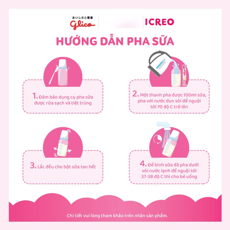 Sữa Bột Glico Icreo Balance Milk 0M 127g/Hộp Cho Bé 0-12 tháng