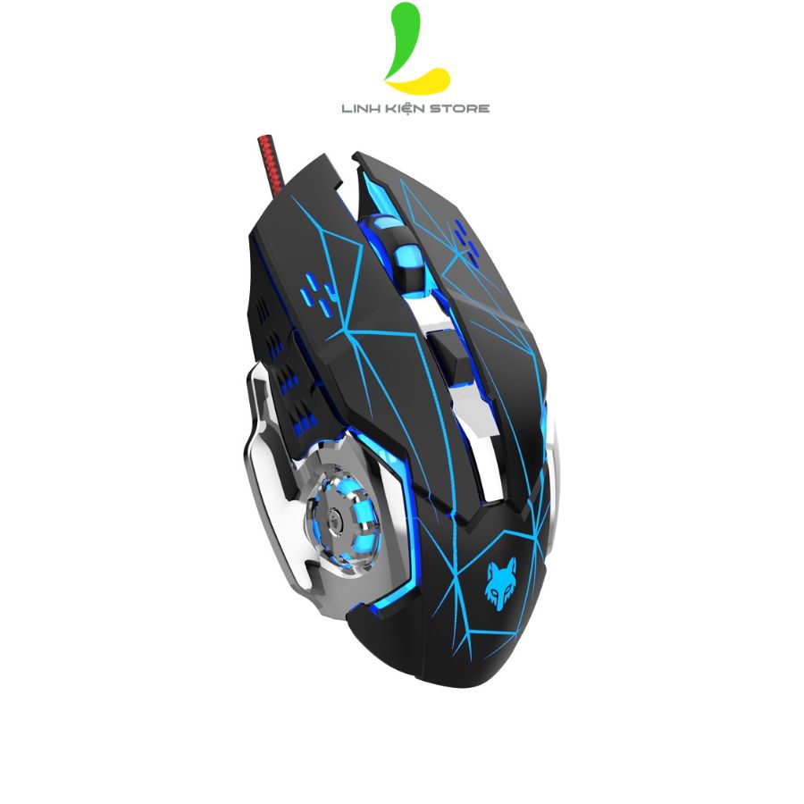 Chuột máy tính XUNFOX H3 - Chuột gaming giá rẻ có dây cắm USB tích hợp hiệu ứng ánh sáng nhiều màu sắc - Hàng nhập khẩu
