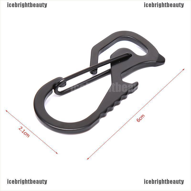 1 Móc Khóa Carabiner Bằng Thép Không Gỉ Tiện Dụng