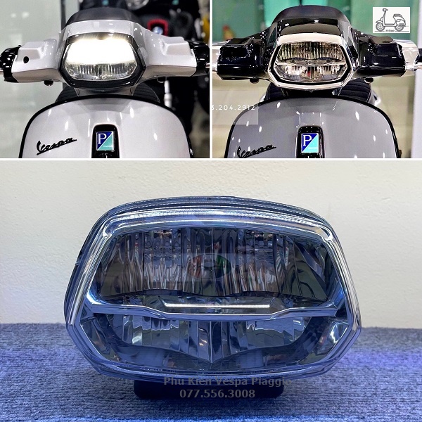 Bộ Đèn Pha Led 2 Tầng Vespa Sprint Mẫu 2023 Hàng Hãng