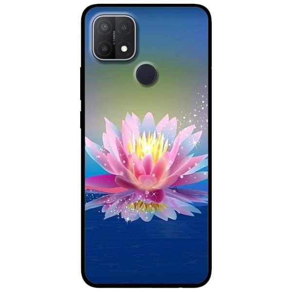 Ốp lưng dành cho Oppo A54 - A74 - A94 - A15 / A15s mẫu Sen Xanh Hồng