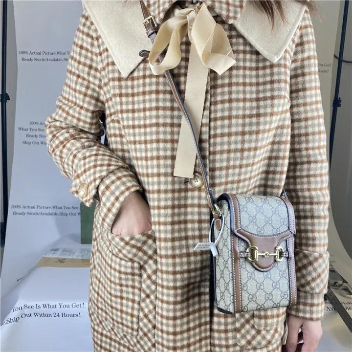 Túi đeo vai đeo chéo nam nữ, túi điện thoại GG.CC Hà Hồ size 18 Cm Hàng QC Cao Cấp FullBox xịn sò Hottrend 2023
