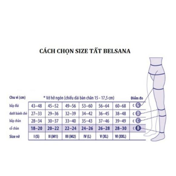 VỚ Y KHOA CHỐNG SUY GIÃN TĨNH MẠCH BELSANA