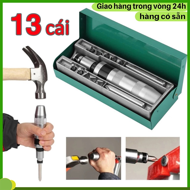 Bộ tô vít đóng đảo chiều cao cấp 7/13 Pcs - Thích hợp xử lí mợi loại ốc chi tiết cứng đầu nhất