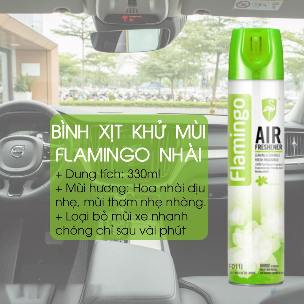 Chính Hãng - Nước Hoa Xịt Khử Mùi Hôi Ô Tô Flamingo F011 330ml